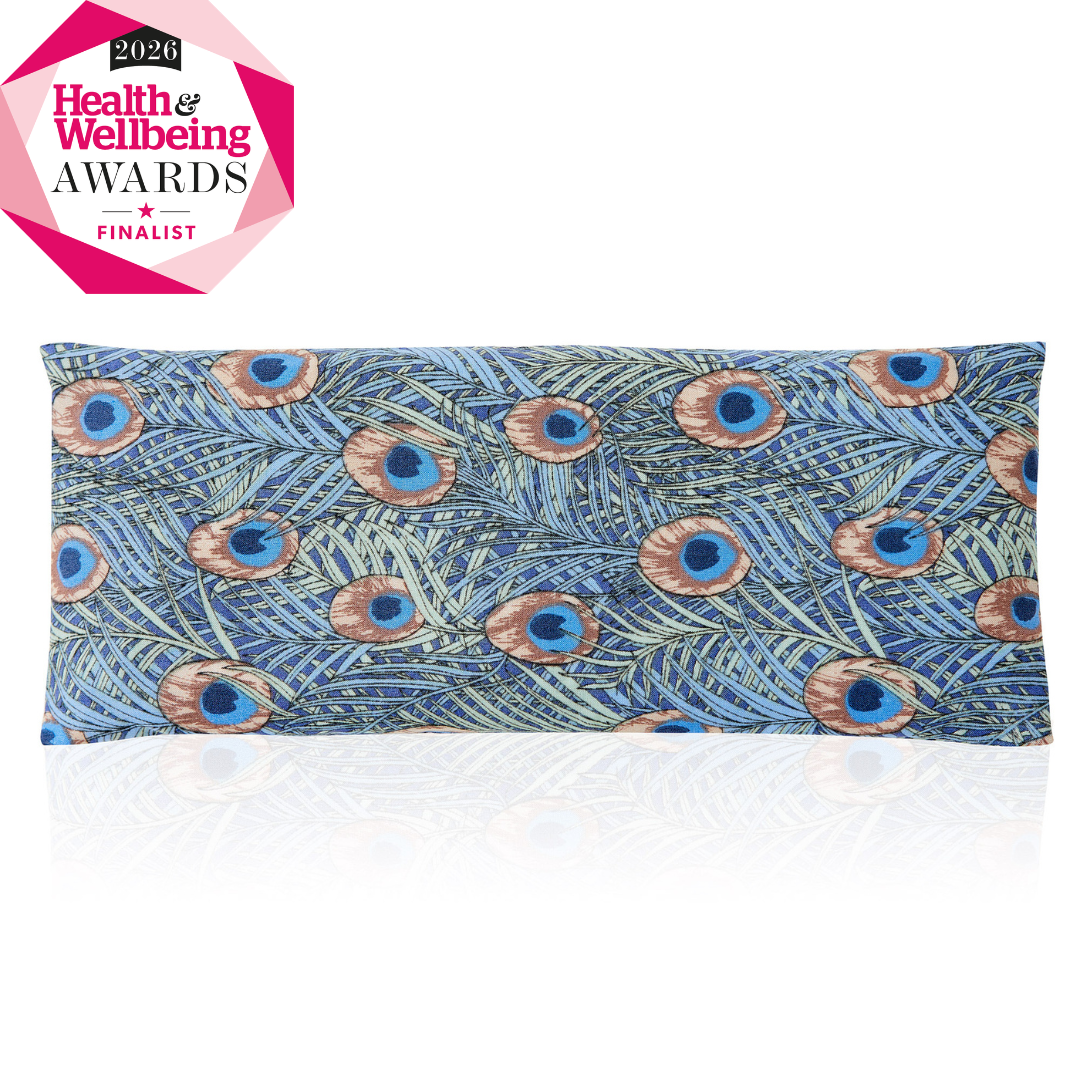 Relaxation Eye Pillow Peacock Feathers Pattern