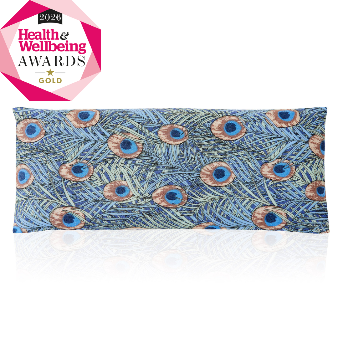 Relaxation Eye Pillow Peacock Feathers Pattern