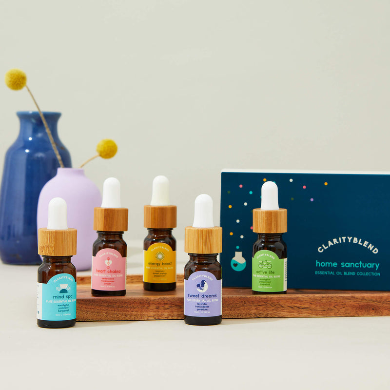 The Home Sanctuary Diffuser Essential Oil Blend Set