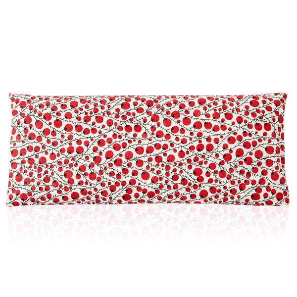 Relaxation Eye Pillow Red Berry Pattern