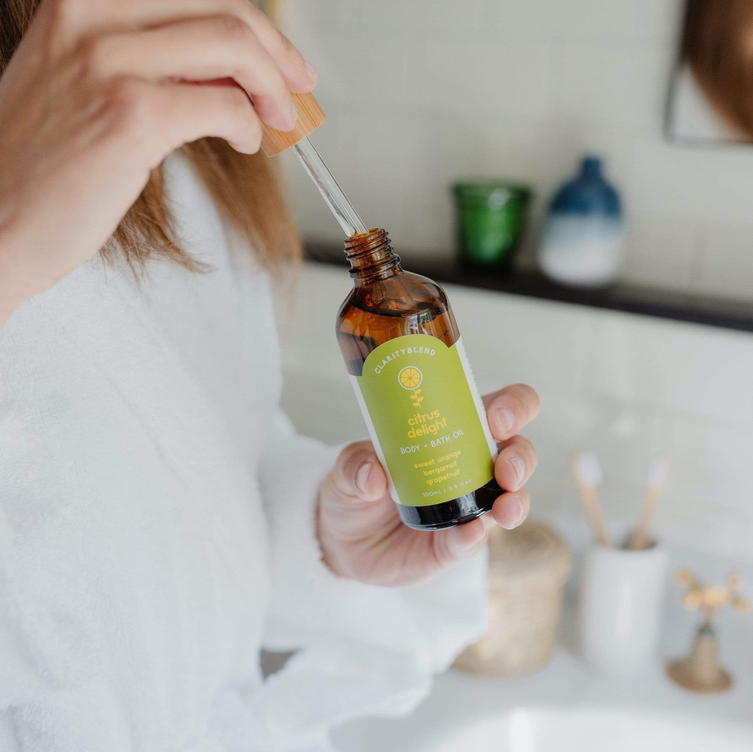 Citrus Delight Body & Bath Oil - Clarity Blend